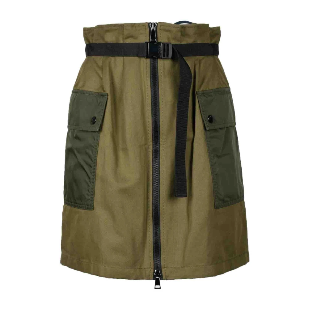 Moncler Stijlvol Linnen Katoen Overhemd Green Dames