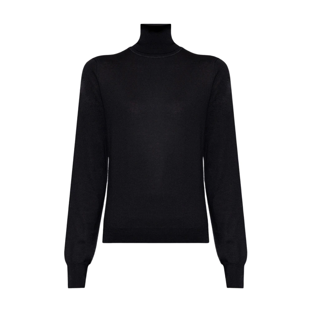 Maison Margiela Women's Black Wool Turtleneck - Turtlenecks - S - Knitwear