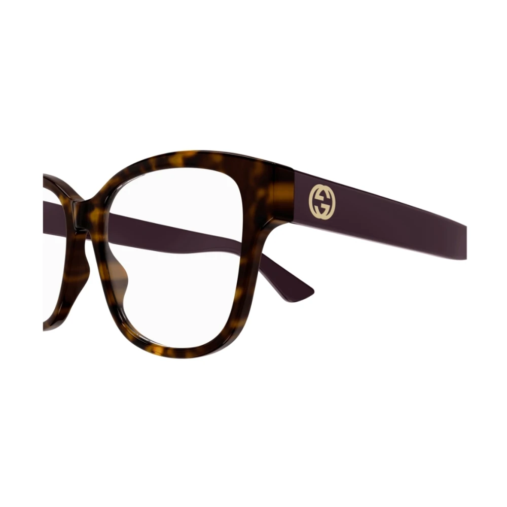 Gucci Minimal Oversized Vierkante Acetaat Zonnebril Brown Unisex
