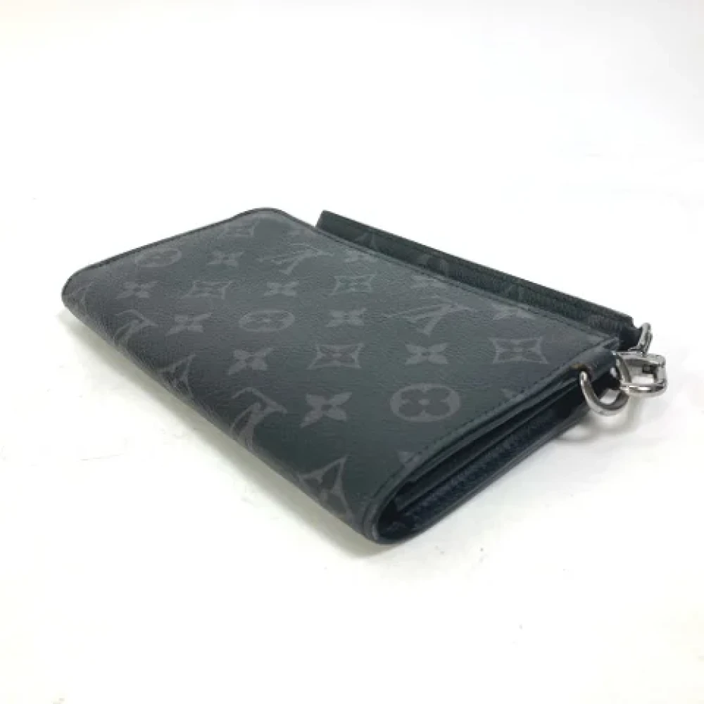 Louis Vuitton Vintage Pre-owned Fabric wallets Black Heren