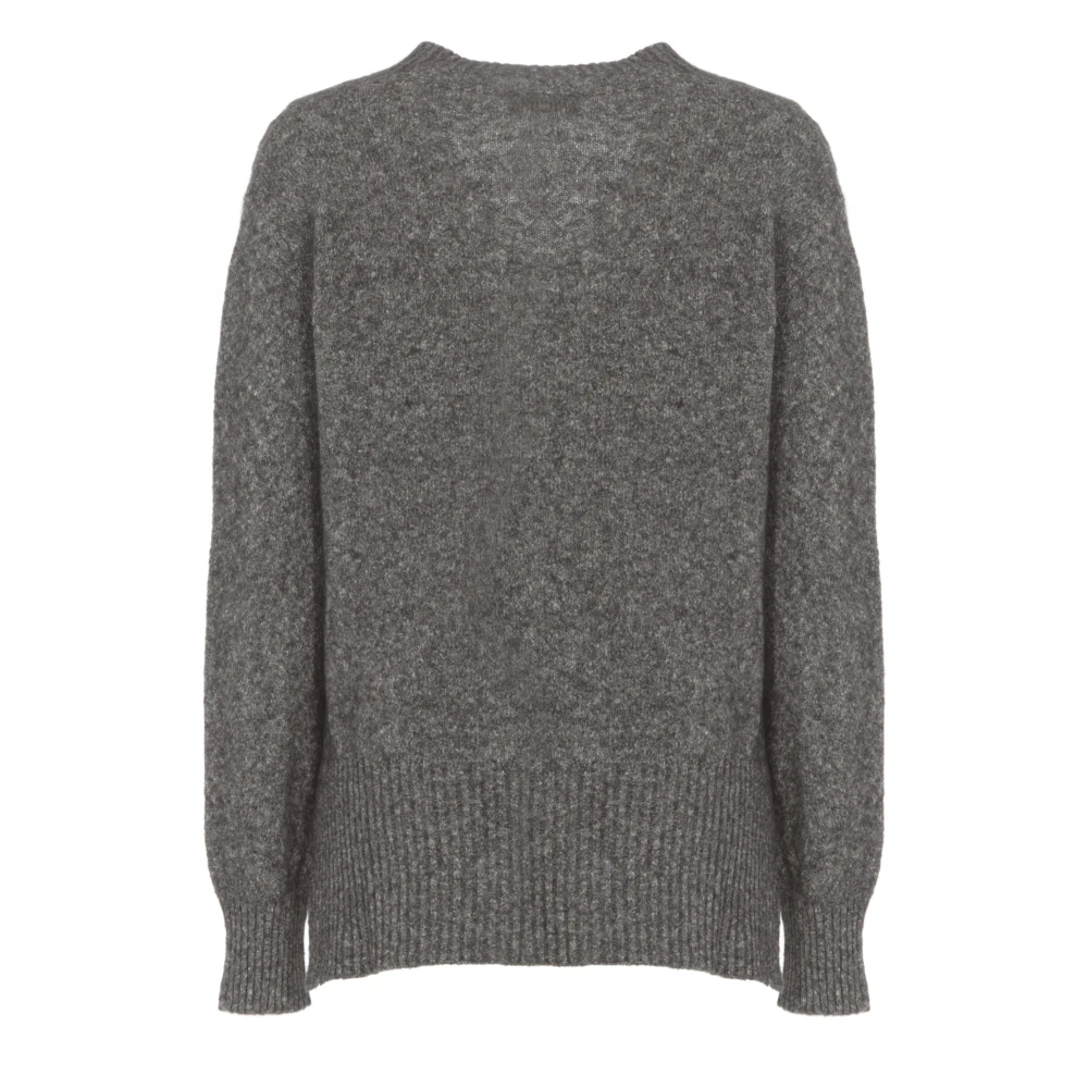 Kangra Kasjmier Alpaca V-Hals Trui Grijs Gray Dames