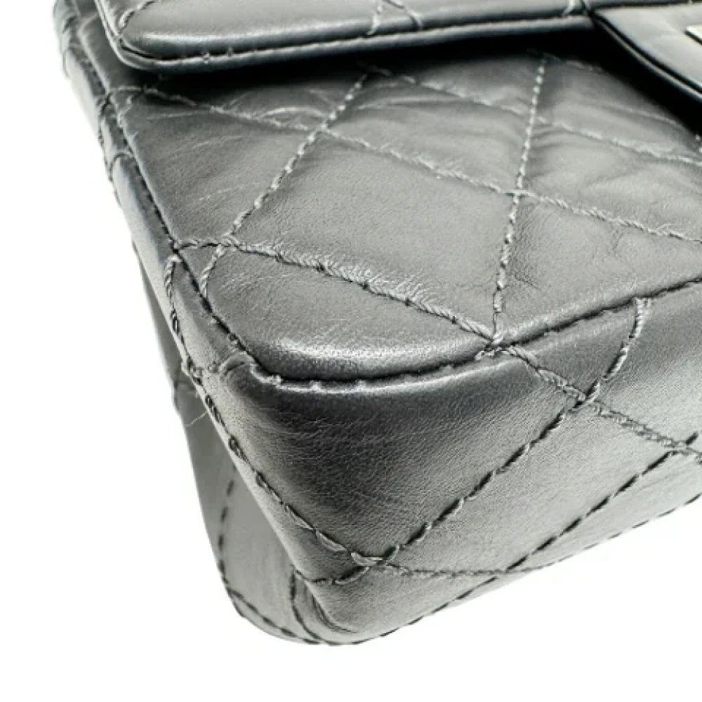 Chanel Vintage Pre-owned Fabric chanel-bags Gray Dames