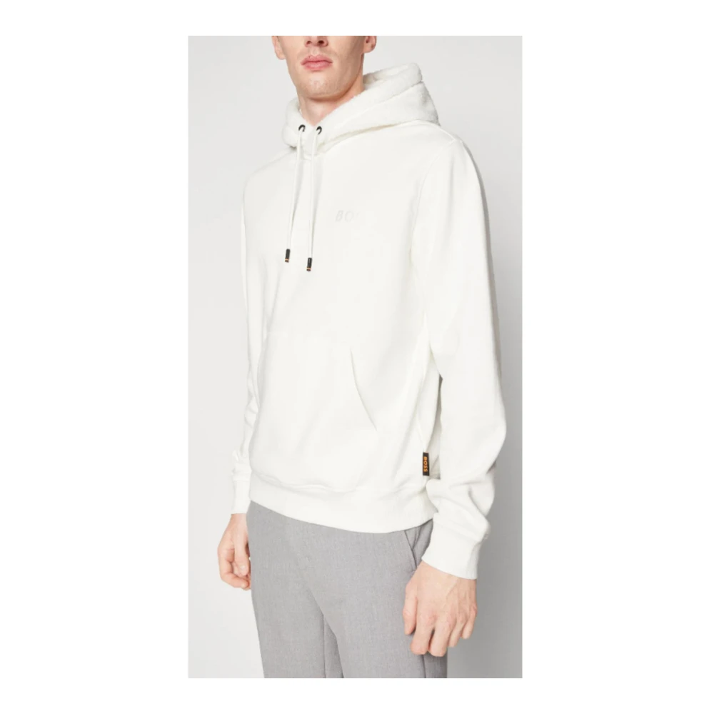Hugo Boss Heren Weteddy Sweater White Heren
