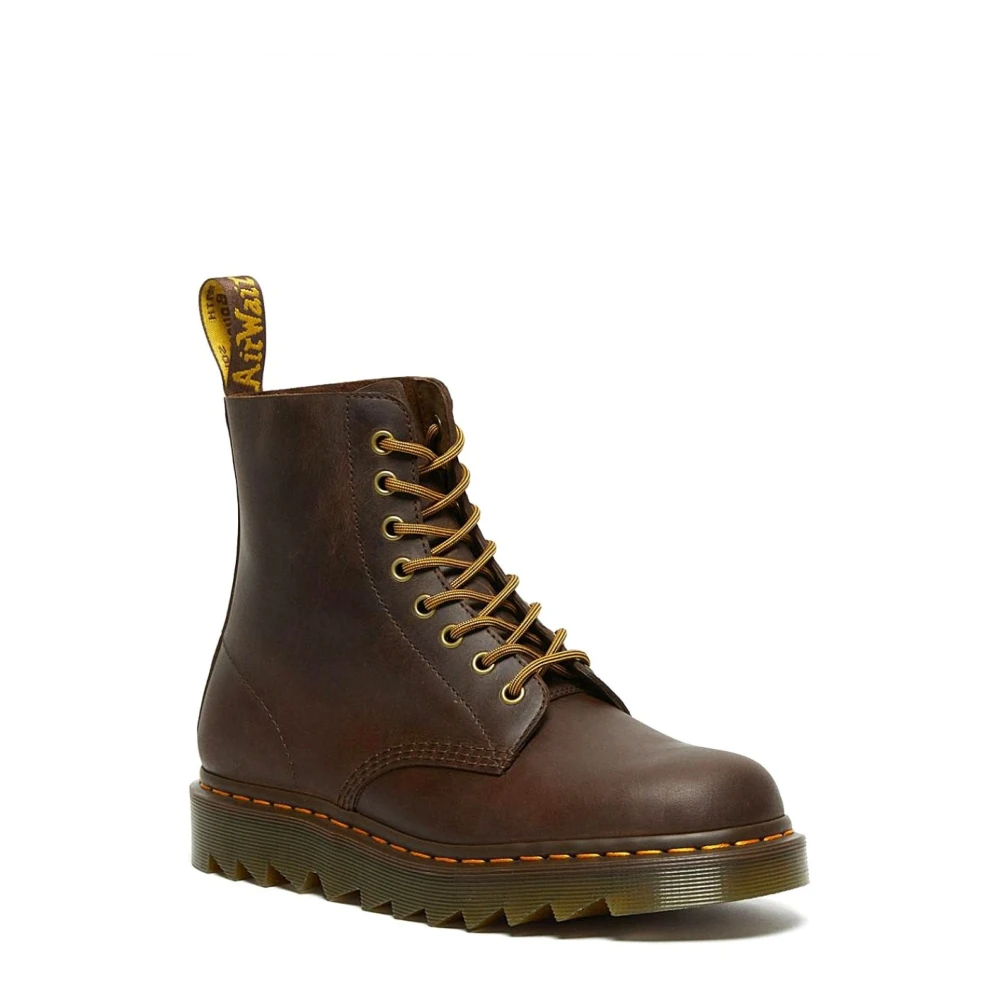 Dr. Martens Brown Lace-Up Boots, Male, 10 Uk, Scarpa