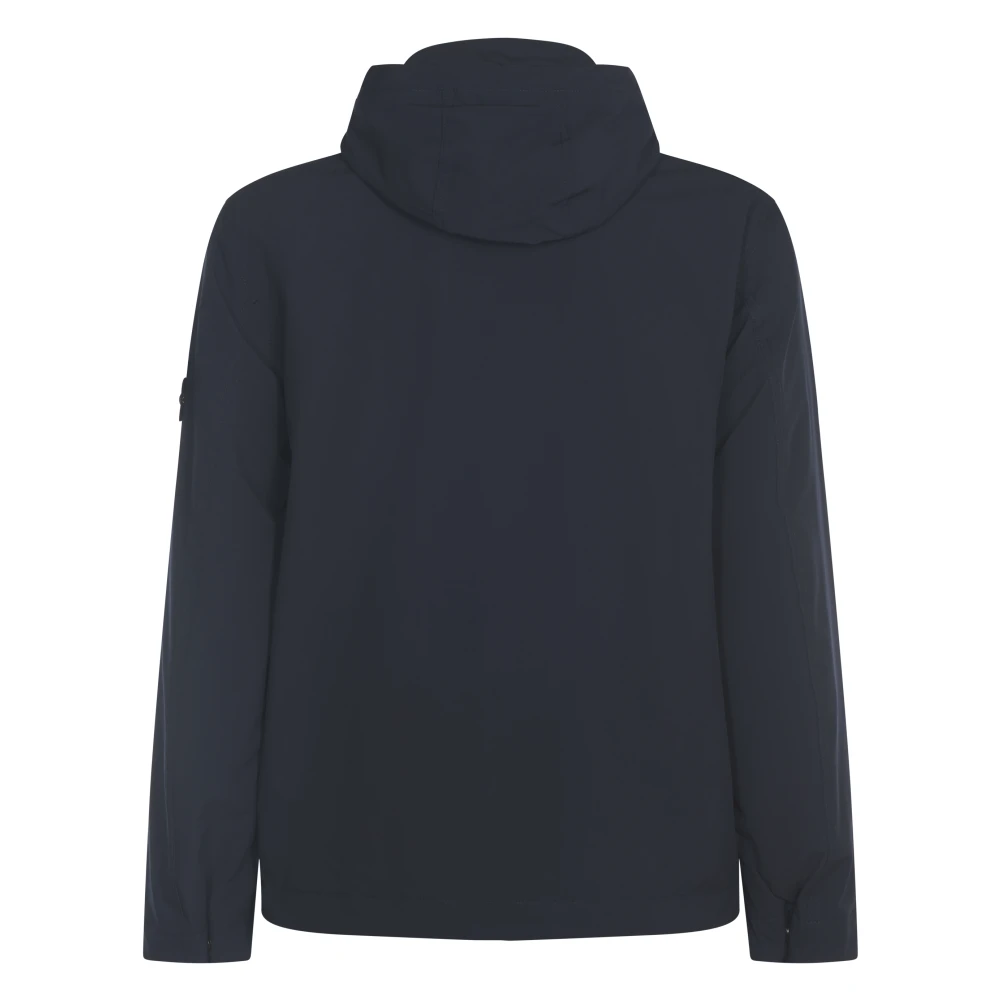 Stone Island Blauwe Jassen voor Mannen Blue Heren
