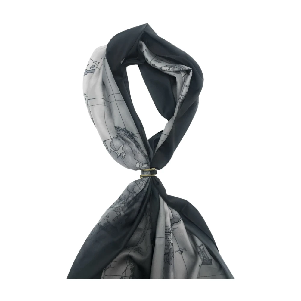 Alviero Martini 1a Classe Geo Patroon Sjaal Black Dames