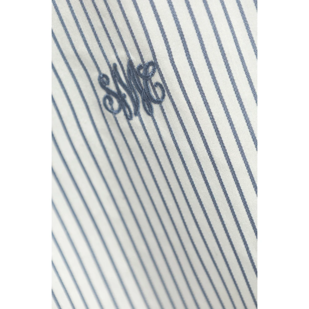 Stella Mccartney Zijden shirt met zak White Dames