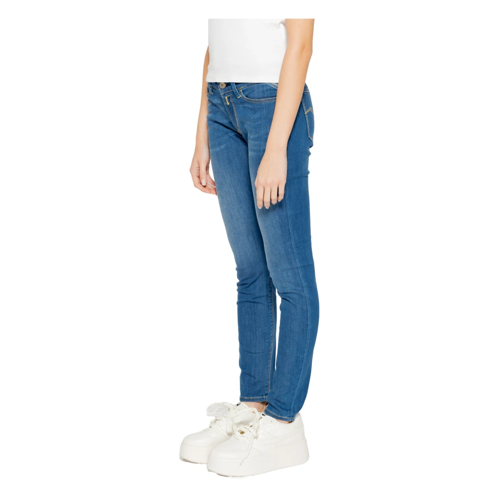 Replay Skinny Jeans Lente Zomer Collectie Blue Dames