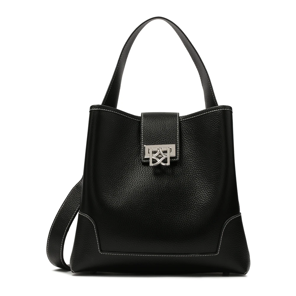 Kazar Zwarte handtas met elegant slot Black Dames