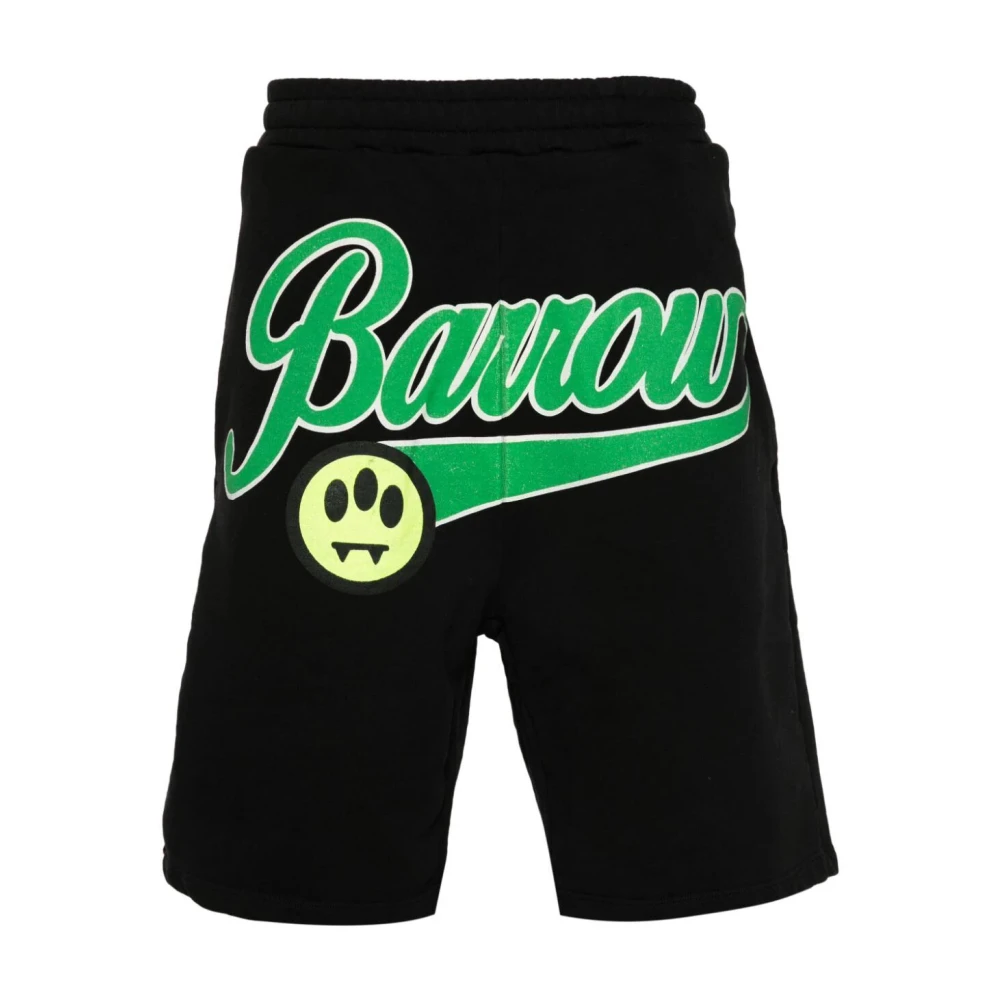 Barrow Zwarte Sweatshorts voor Mannen Black Heren