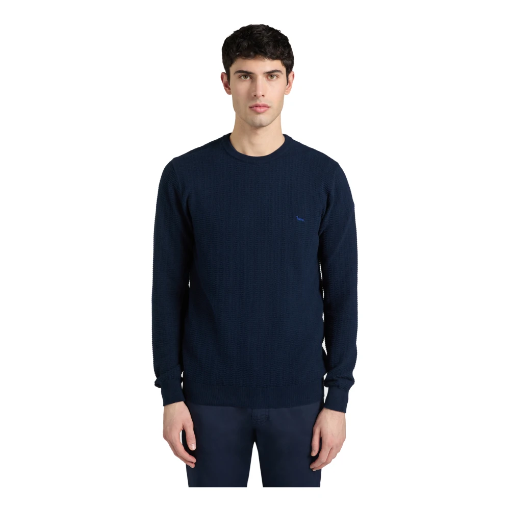 Harmont & Blaine Men's Blue Round-Neck Knitwear - Round-Neck Knitwear - Xl - Knitwear