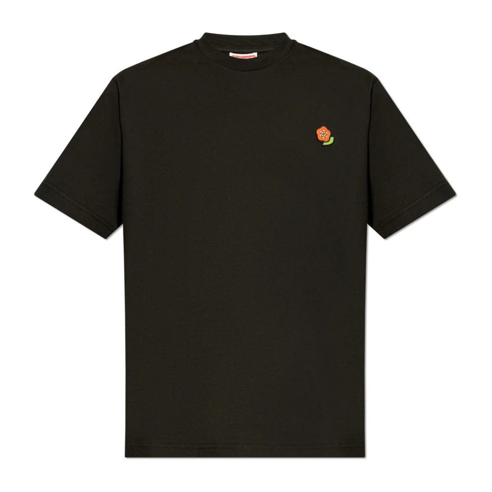 Kenzo T-shirt met logopatch Black Heren