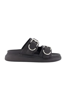 Svart Hybrid Slide med Silver Spännen