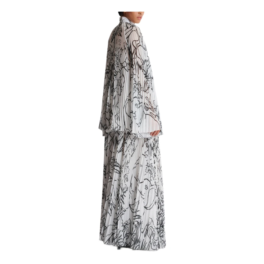 Balmain Disney x : The Lion King Korte geplooide bedrukte kinderjurk White Dames