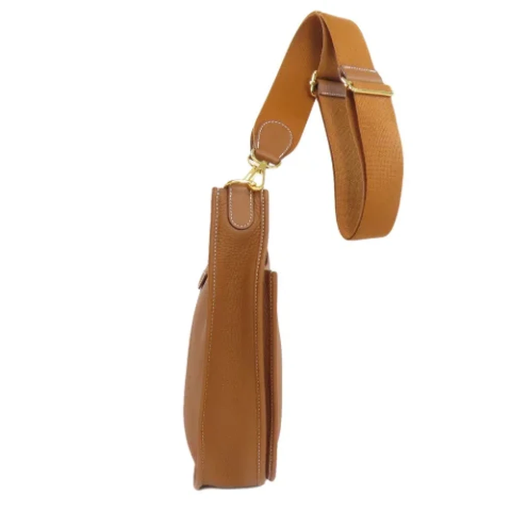Hermès Vintage Pre-owned Fabric shoulder-bags Brown Dames