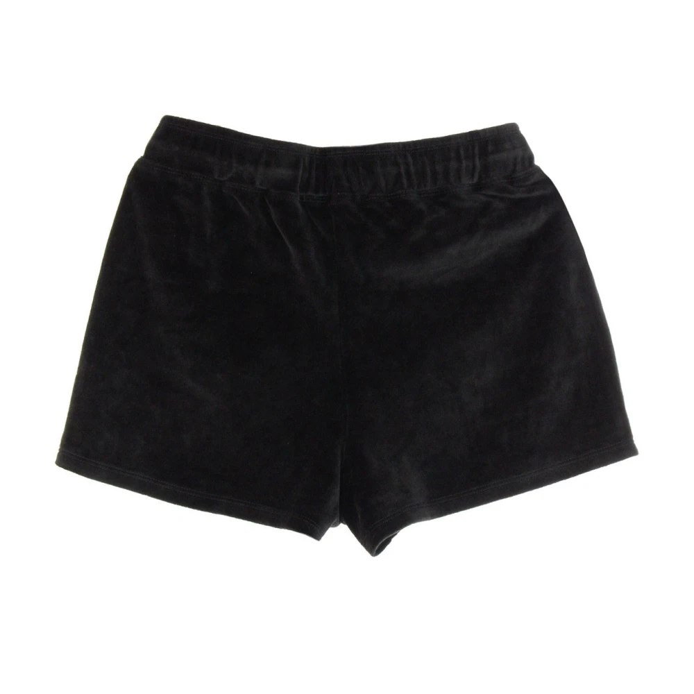 Vans Chenille Elastische Taille Zwarte Shorts Black Dames