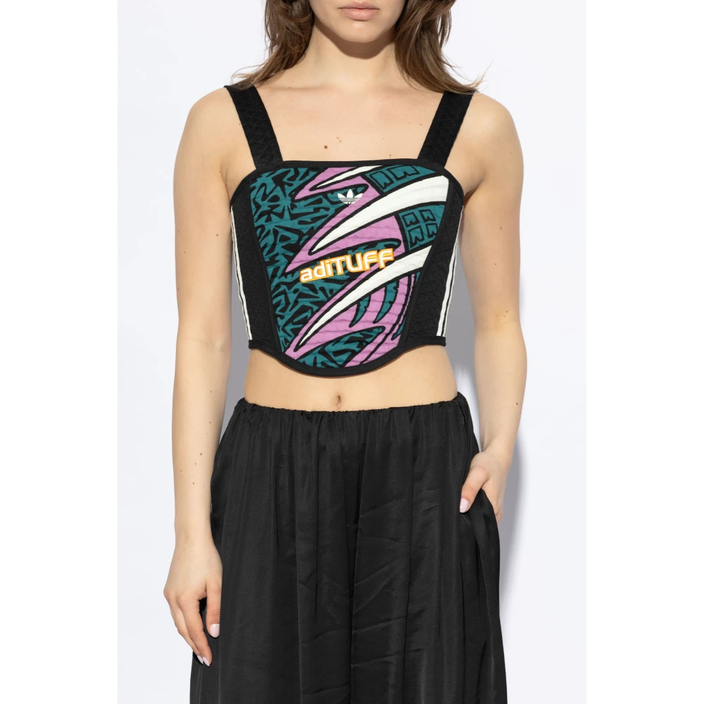 adidas Originals Top met logo Multicolor Dames