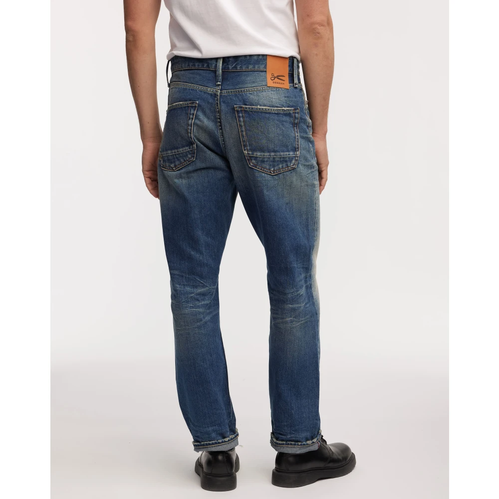 Denham Relaxed Fit Donkere Wassing Jeans Blue Heren
