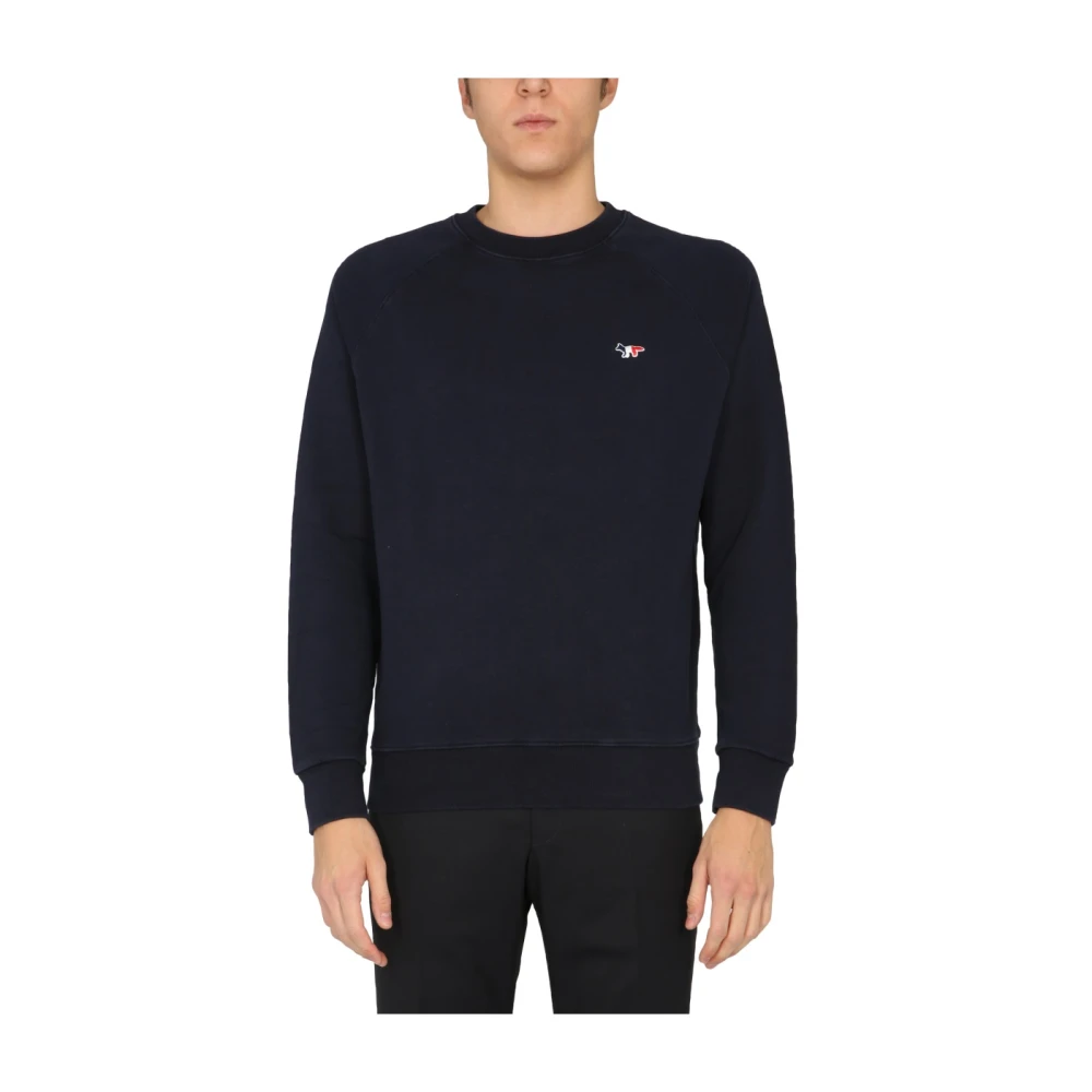 Maison Kitsuné Crowling Sweatshirt Blue Heren