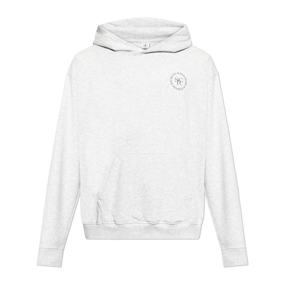 Sporty & Rich Sweatshirt met logo Gray Heren