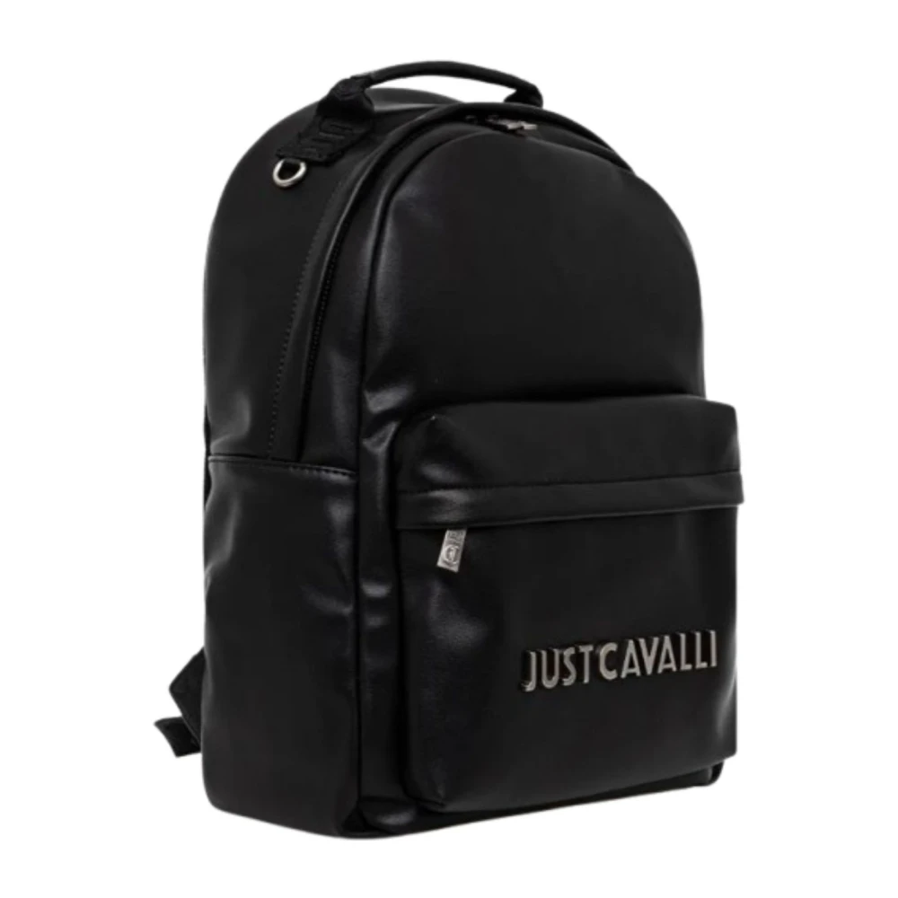 Just Cavalli Rugzak voor heren met institutioneel logo Black Heren