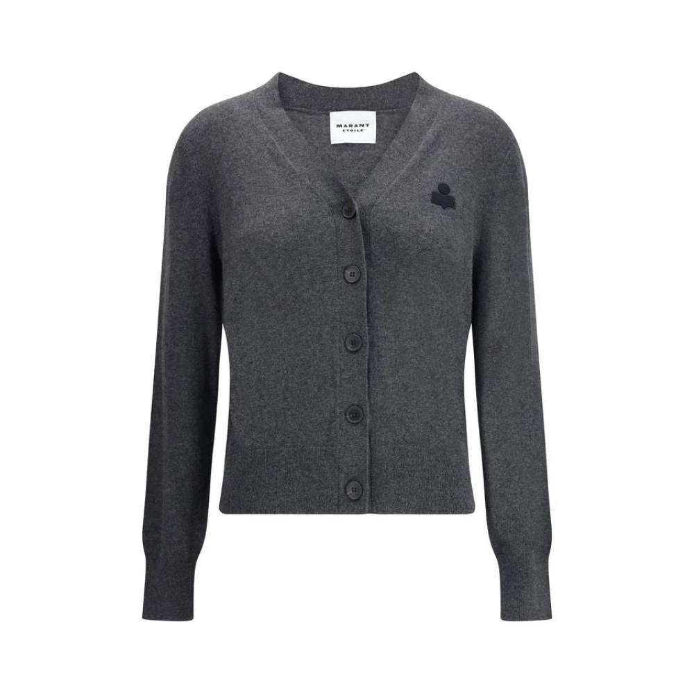 Marant Étoile Women's Gray Karina Cardigan With V-Neckline