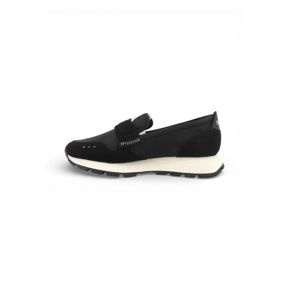 Sun68 Women's Black Moccasin - Loafers - 6 Uk - Shoes