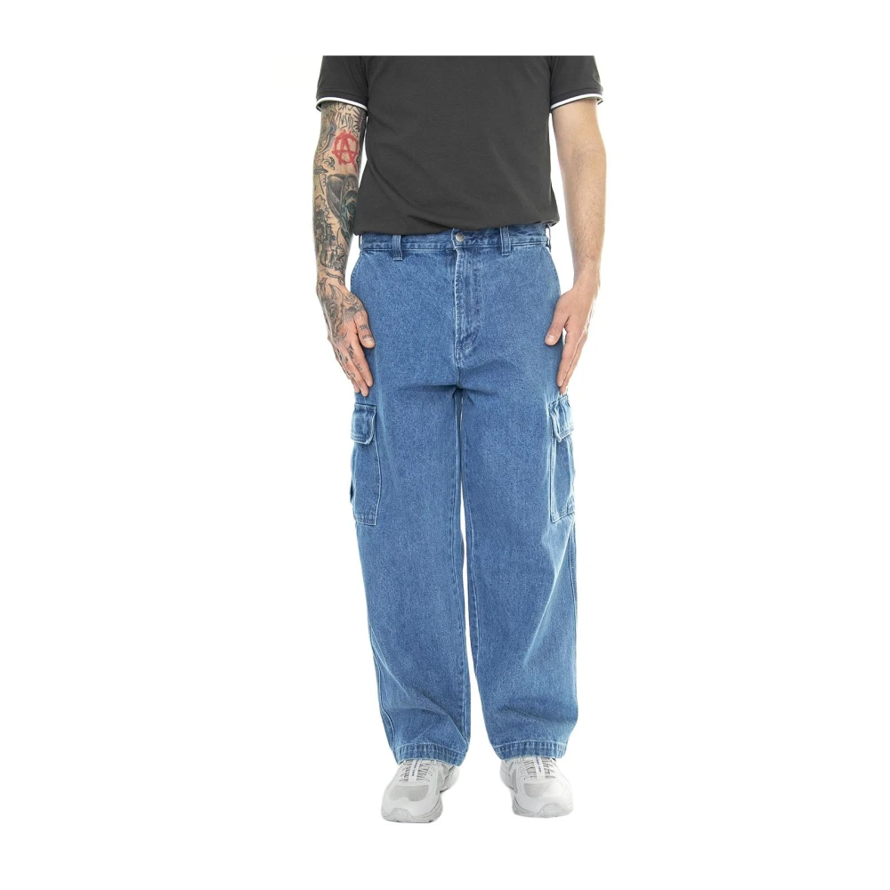 Obey Homme Bleu - Jeans Coupe Ample - Jeans - Taille: W31