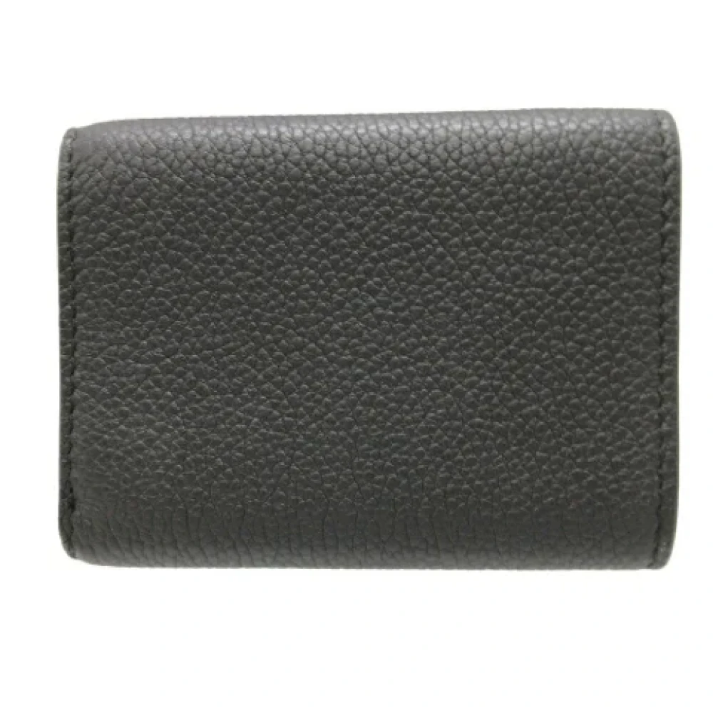 Fendi Vintage Pre-owned Leather wallets Black Unisex