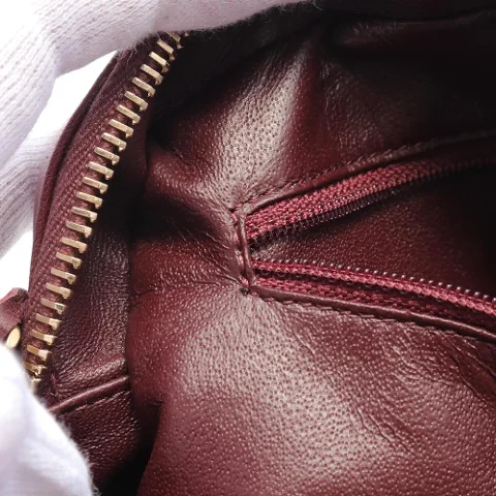 Chanel Vintage Pre-owned Leather shoulder-bags Red Dames