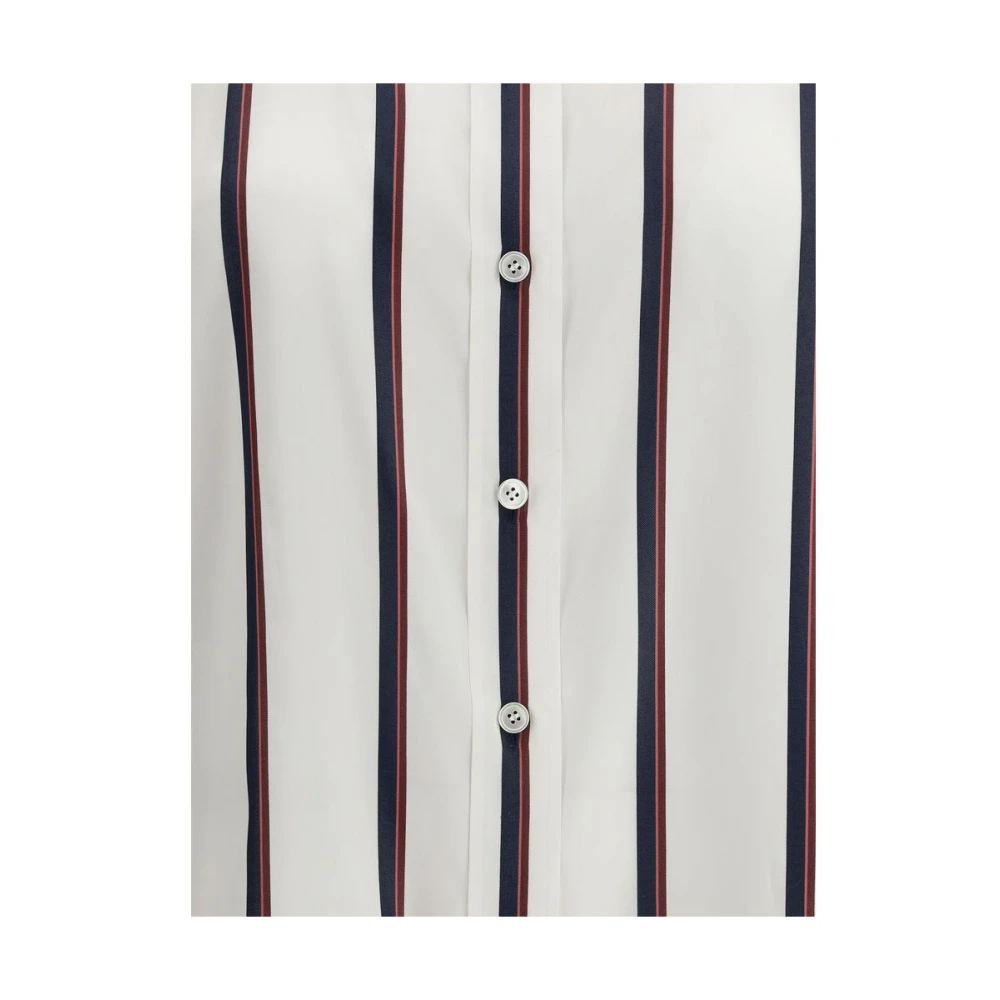 alexander mcqueen Gestreept zijden overhemd Moderne twist Multicolor Dames