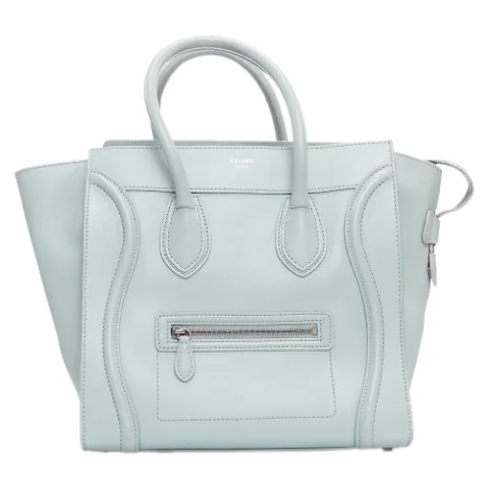 Celine Vintage Pre-owned Leather totes Blue Dames