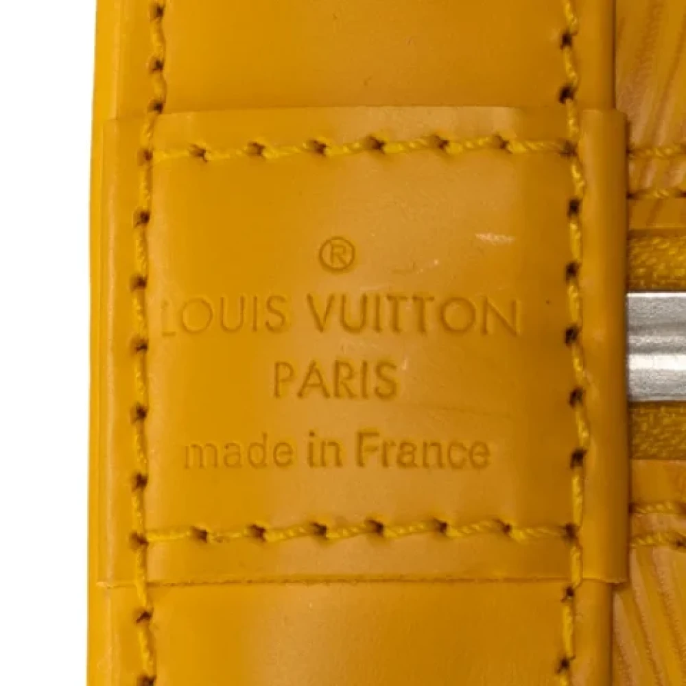 Louis Vuitton Vintage Pre-owned Leather handbags Yellow Dames