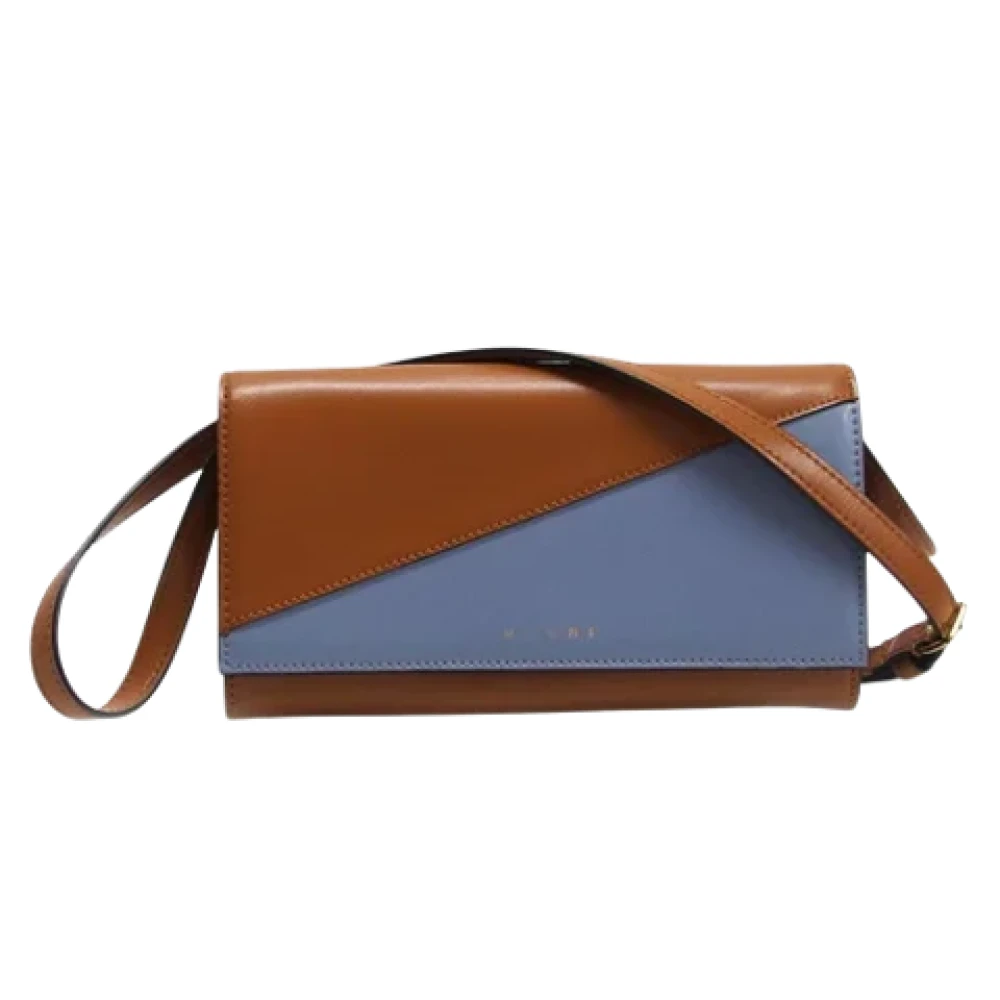 Marni Pre-owned Leather wallets Blue Dames