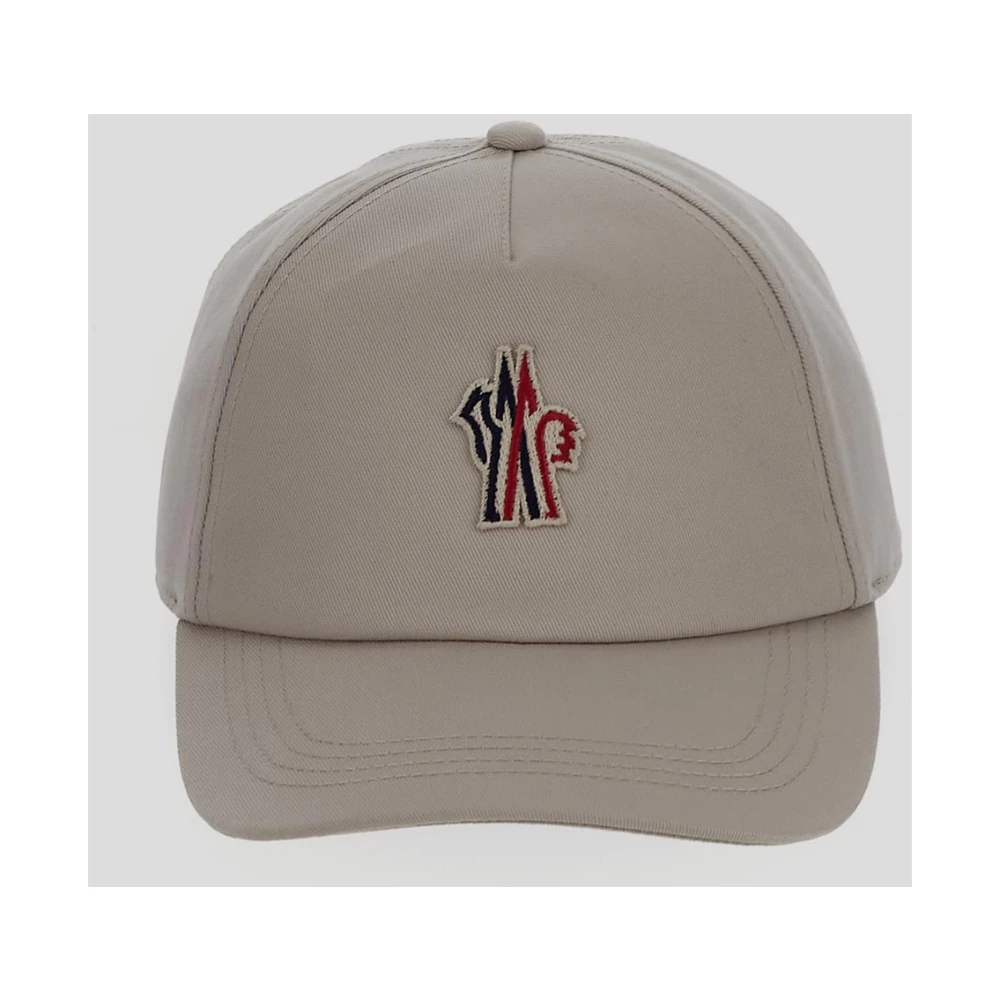 Moncler Katoenen Logo Cap Beige Unisex