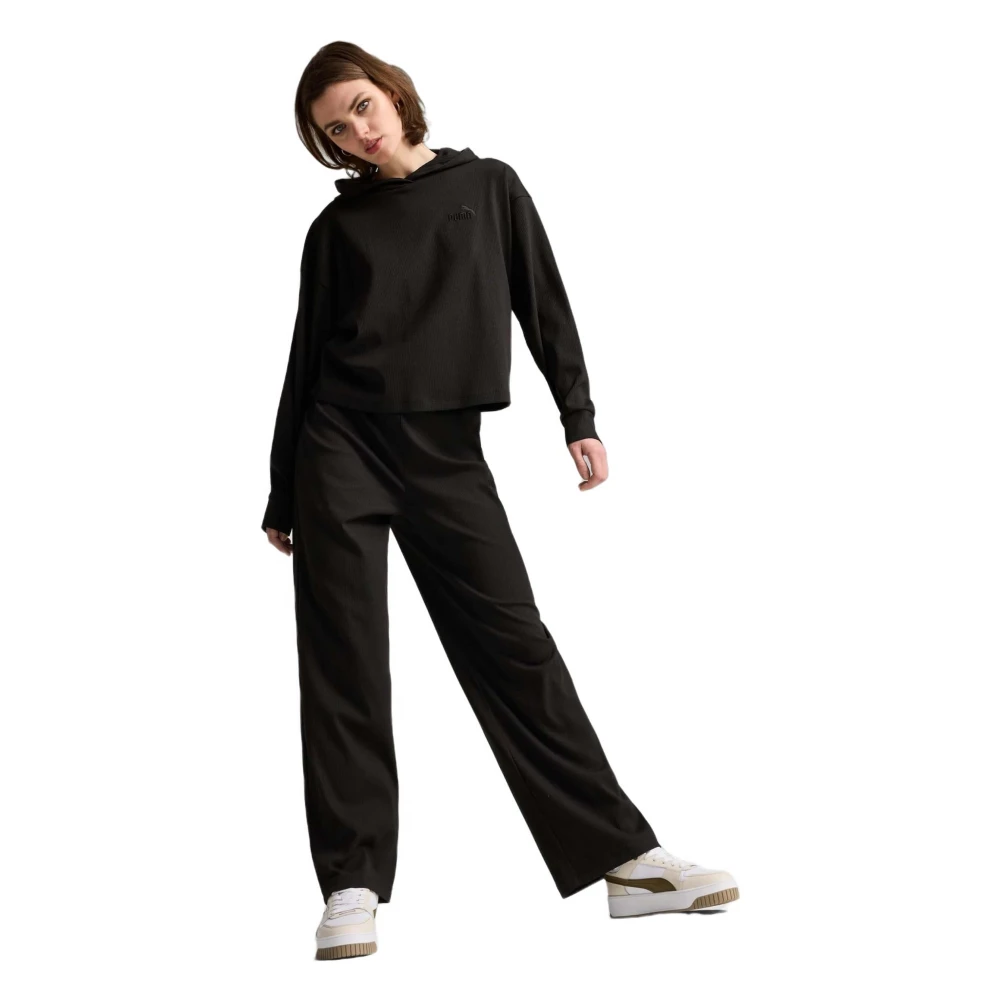 Puma Ess Elevated Hoodie Black Dames