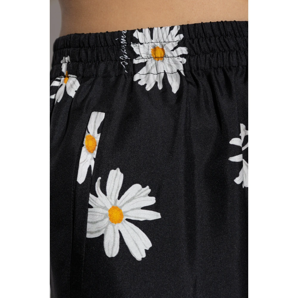 Moschino Zijden broek Black Dames