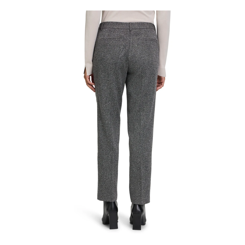 Betty Barclay Relaxed Fit Businessbroek met streep Black Dames