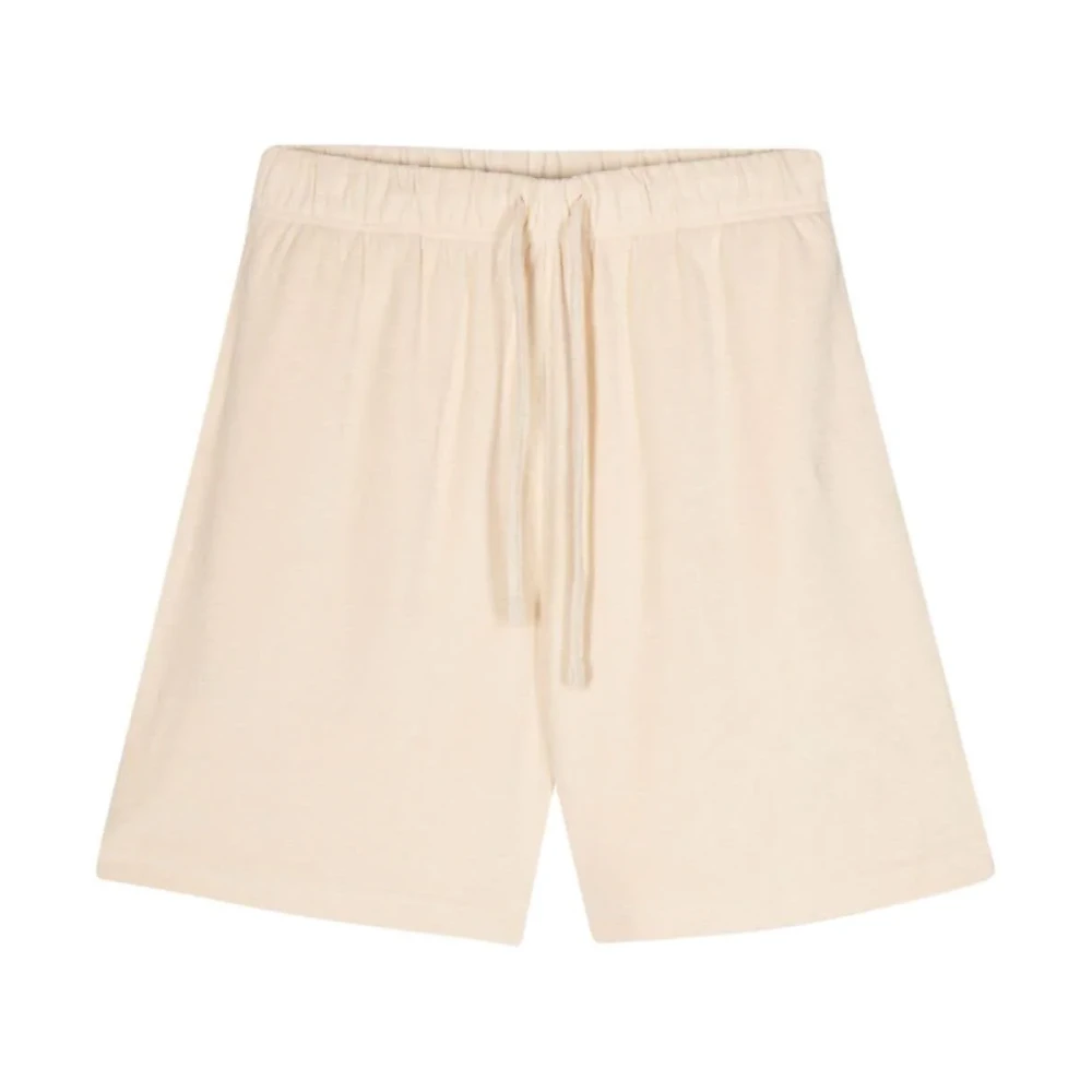 Burberry Witte Terry Shorts met Equestrian Knight Design White Heren