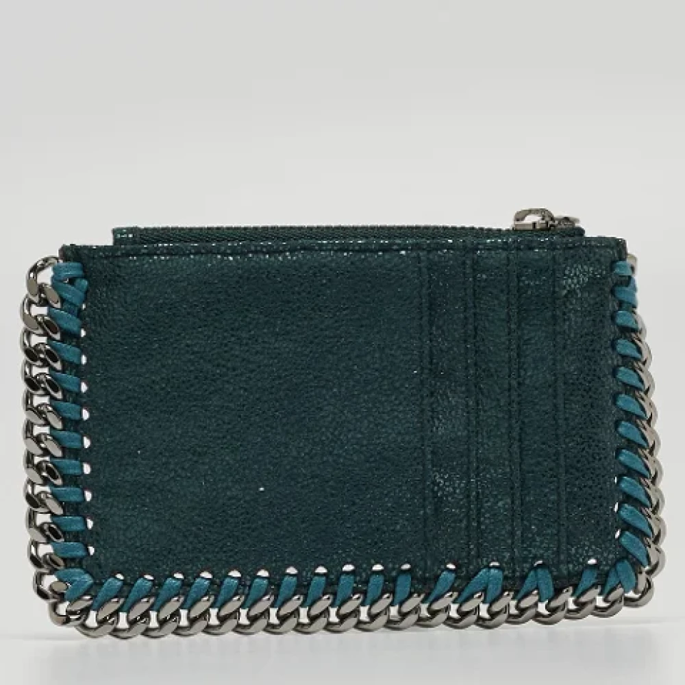 Stella McCartney Pre-owned Leather wallets Green Dames