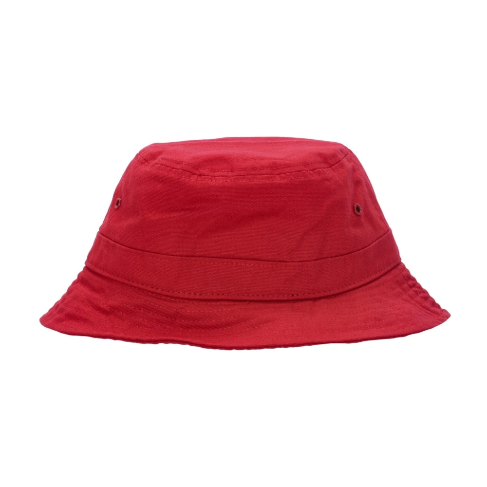 Carhartt WIP Script Bucket Hat Arcade Wit Red Unisex