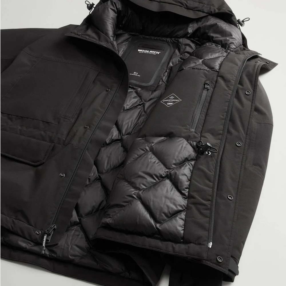 Woolrich Gore-Tex Parka in Zwart Black Heren