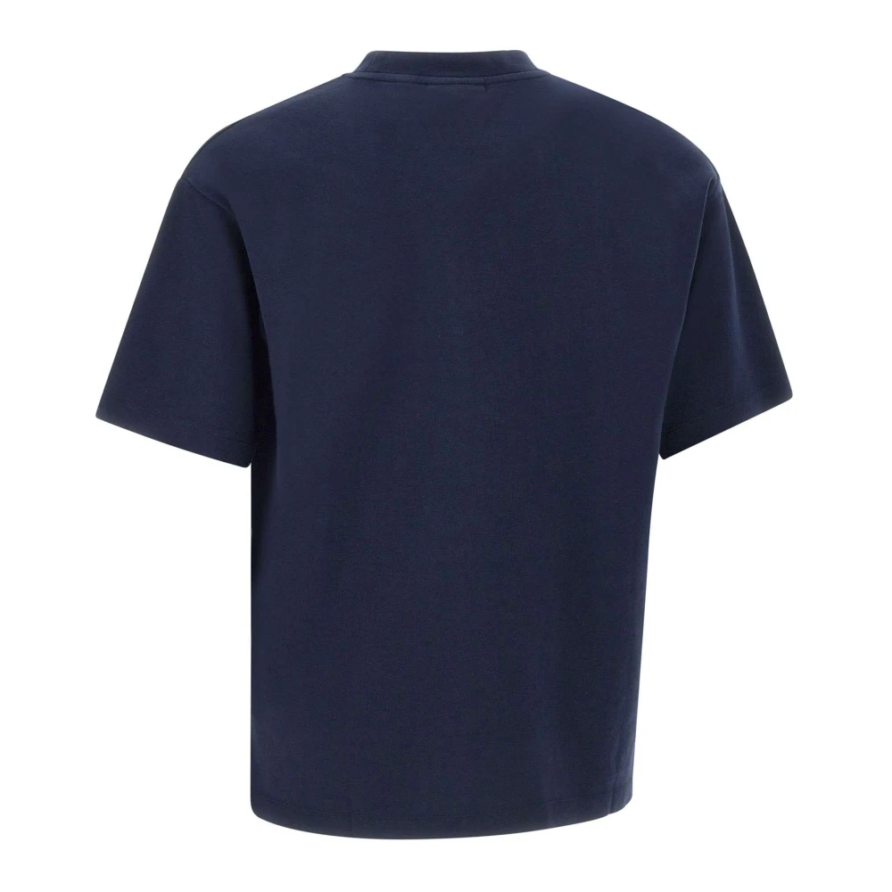Drole de Monsieur Blauw Katoenen Heren T-shirt Blue Heren