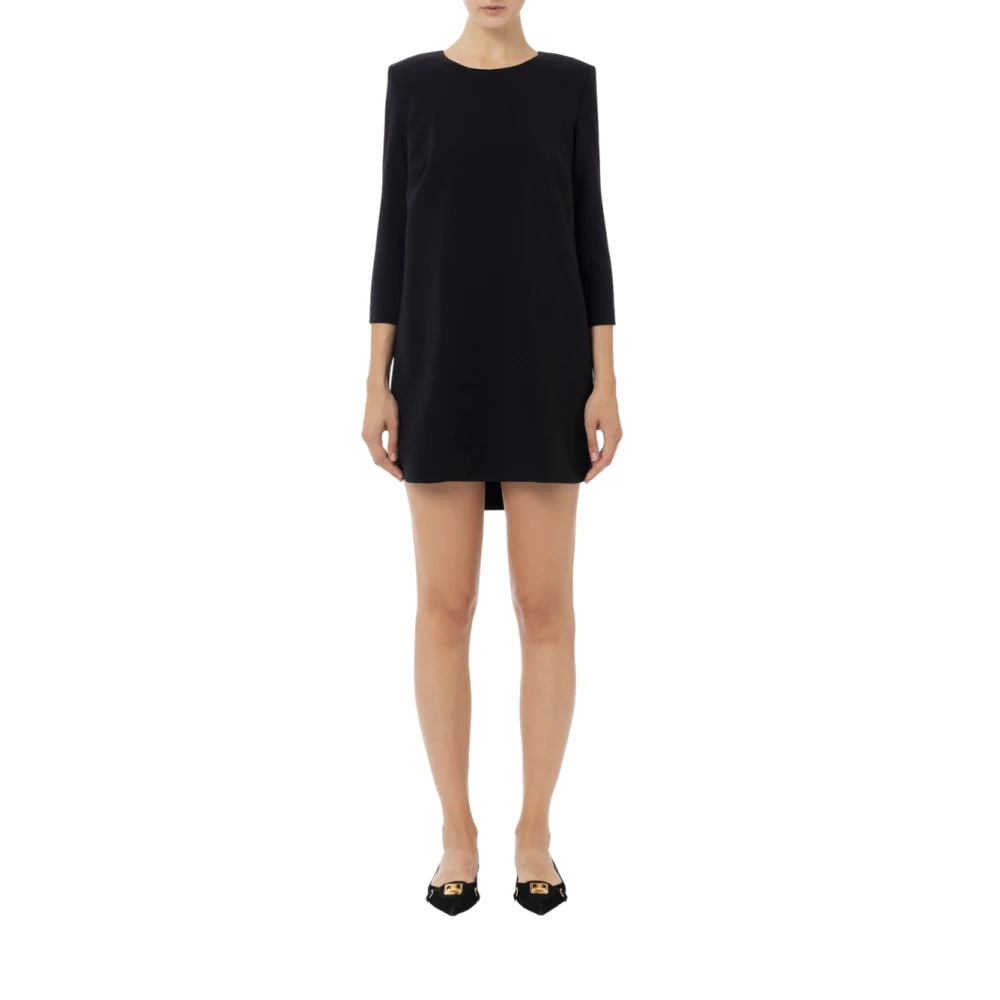 Elisabetta Franchi Korte Jurk met Elegant Design Black Dames