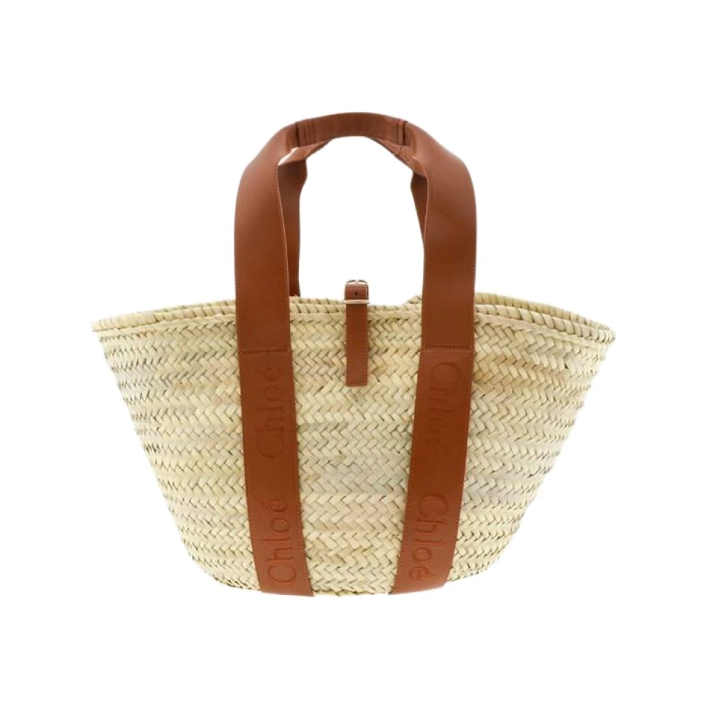 Chloé Middelgrote Karamel Mand Tote Tas Beige Dames