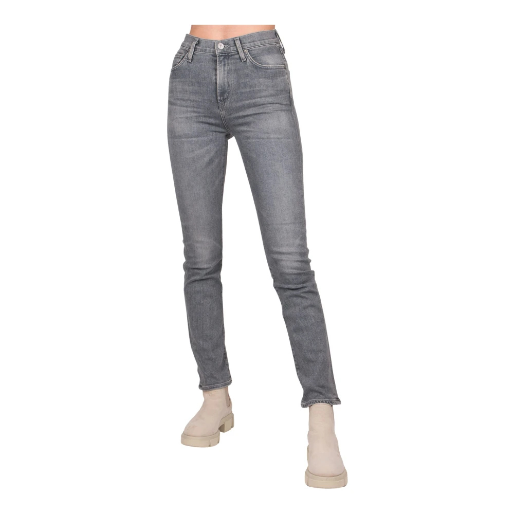 Citizens Of Humanity Women's Gray Harlow Jeans Cosmic