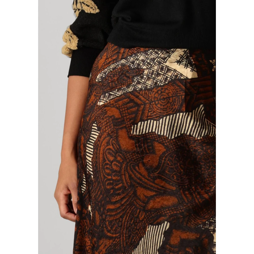Mes Demoiselles Bruine Anchor Rok Brown Dames