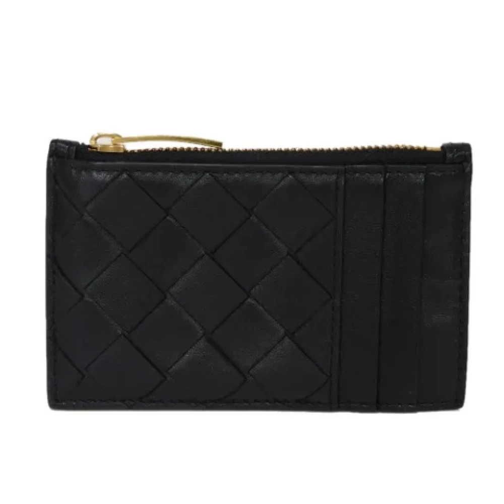 Bottega Veneta Vintage Pre-owned Leather wallets Black Dames