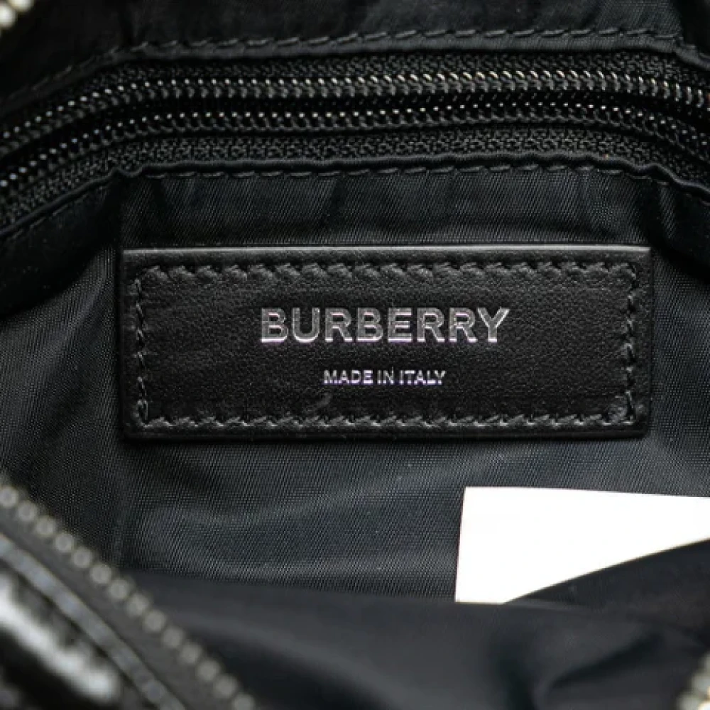 Burberry Vintage Pre-owned Leather backpacks Black Heren