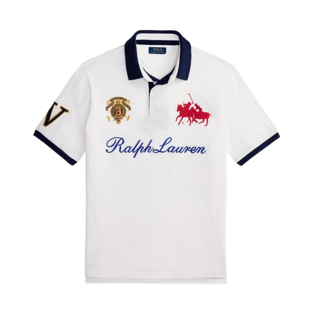 Polo Ralph Lauren Men's White Polo Shirts, Xl, Embroidered Polo Shirt